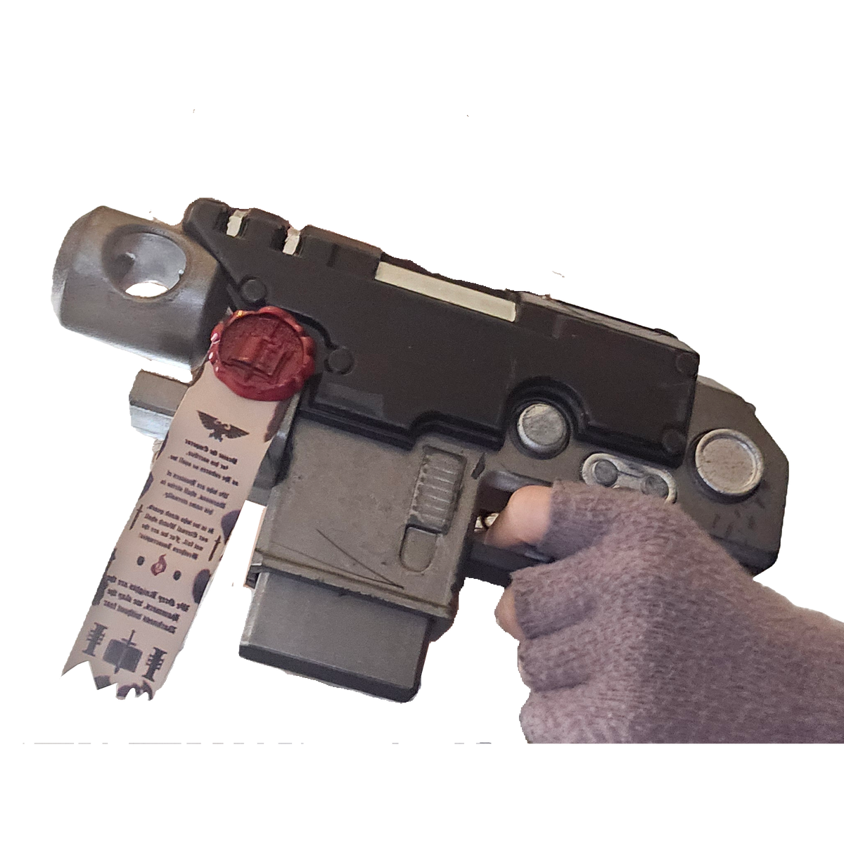 Heavy Bolter Pistol - Hand-Painted Collector's Cosplay Prop