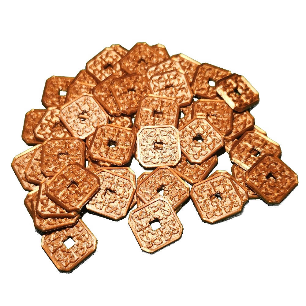 D&D-Style Roleplay Coins — Copper (10 pack)