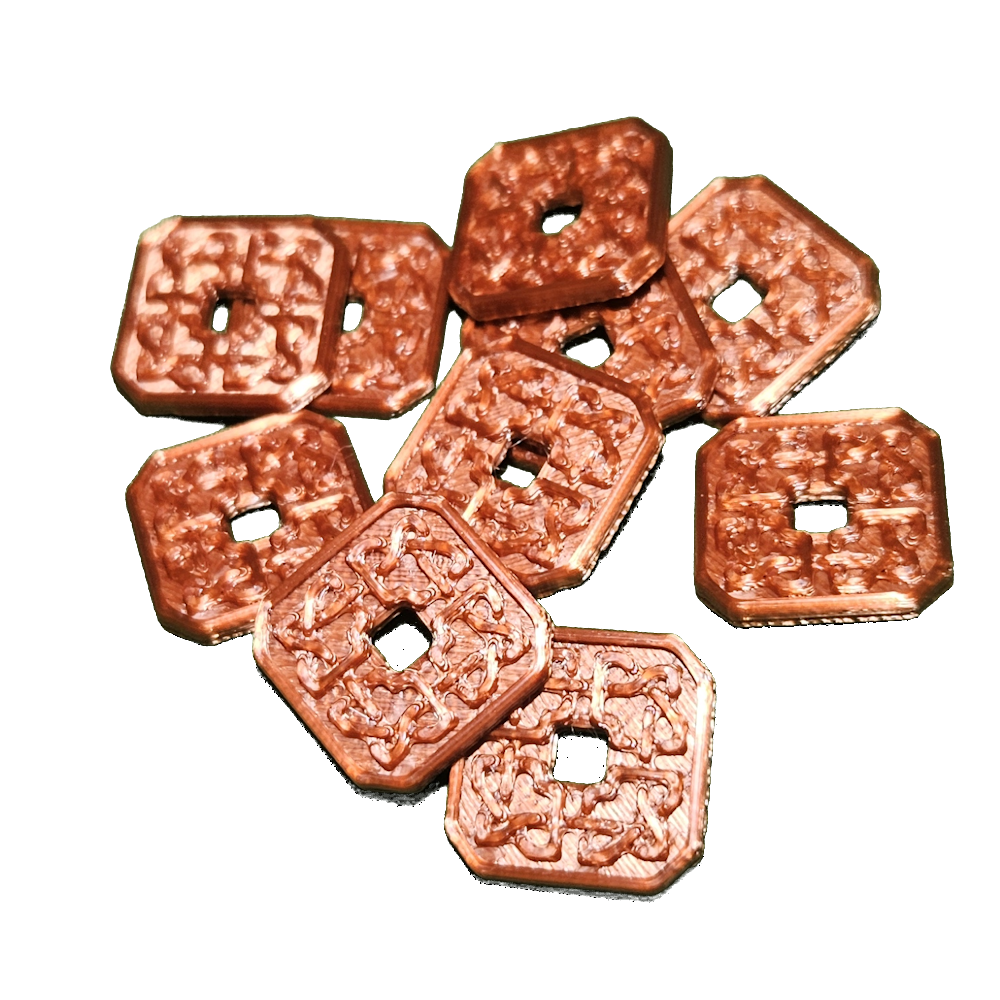 D&D-Style Roleplay Coins — Copper (10 pack)